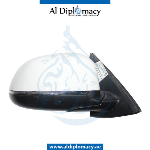 Right Mirror, White, COMPLETE for BMW 5 Series F10 (2010-2016) models