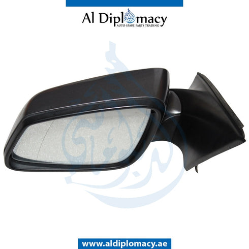 Left Mirror, WITH Camera, COMPLETE for BMW 5 Series F10 (2010-2016) models, Part Number UN-F10MIR-LH+CAM-CO-G2