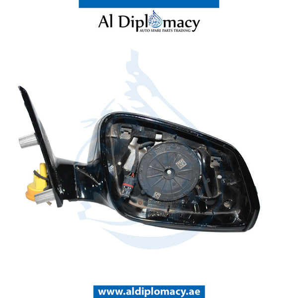 Right Mirror, Blue, COMPLETE for BMW 5 Series F10 (2010-2016) models, Part Number UN-F10MIR-RH-LCI-CO-BL