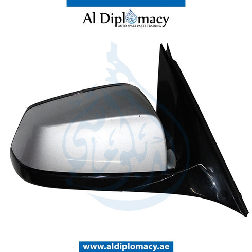 Right Mirror, WITH Camera, Silver, COMPLETE for BMW 5 Series F10 (2010-2016) models