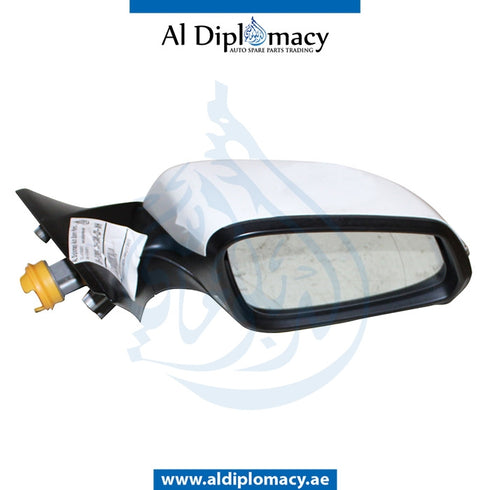 Right Mirror, WITH Camera, White, COMPLETE for BMW 6 Series F12 (2010-2015) models, Part Number UN-F12MIR-RH+CAM-CO-WH