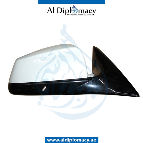 Right Mirror, White, COMPLETE for BMW 6 Series F13 (2011-2015) models, Part Number UN-F13MIR-FR+3W-CO-WH