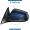 Left Mirror, Blue, COMPLETE for BMW 6 Series F13 (2011-2015) models, Part Number UN-F13MIR-LH-CO-BL