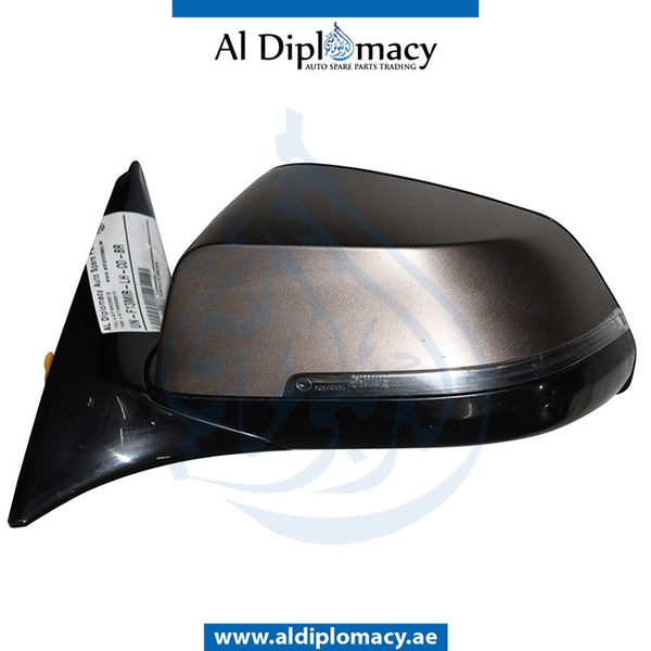 Left Mirror, Brown, COMPLETE for BMW 6 Series F13 (2011-2015) models, Part Number UN-F13MIR-LH-CO-BR