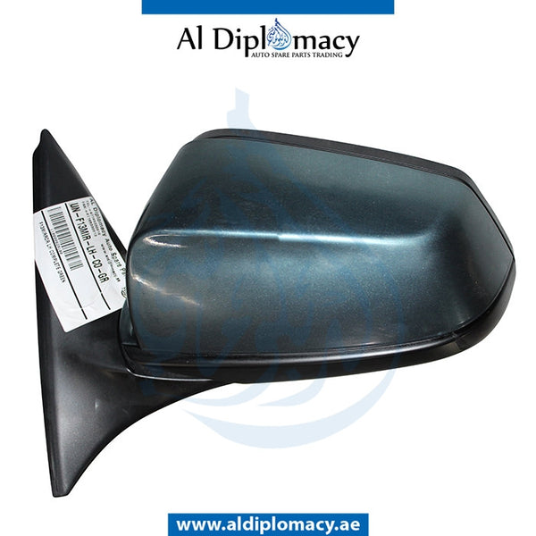 Left Mirror, Green, COMPLETE for BMW 6 Series F13 (2011-2015) models, Part Number UN-F13MIR-LH-CO-GR
