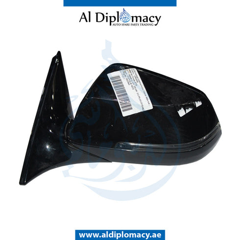 Left Mirror, WITH Camera, Black, COMPLETE for BMW 6 Series F13 (2011-2015) models