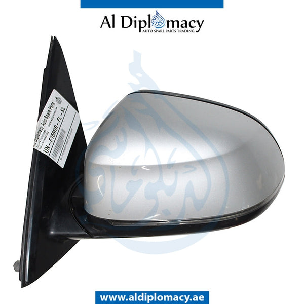 Left Mirror, SILVER for BMW X5 Series F15 (2013-2018) models, Part Number UN-F15MIR-FL-SL