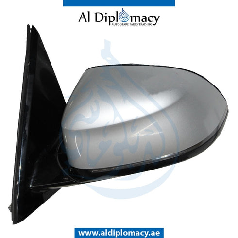 Left Mirror, WITH Camera, COMPLETE for BMW X5 Series F15 (2013-2018) models, Part Number UN-F15MIR-LH+CAM-CO-G1