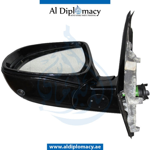 Left Mirror, WITH Camera, COMPLETE for BMW X5 Series F15 (2013-2018) models, Part Number UN-F15MIR-LH+CAM-CO-G2