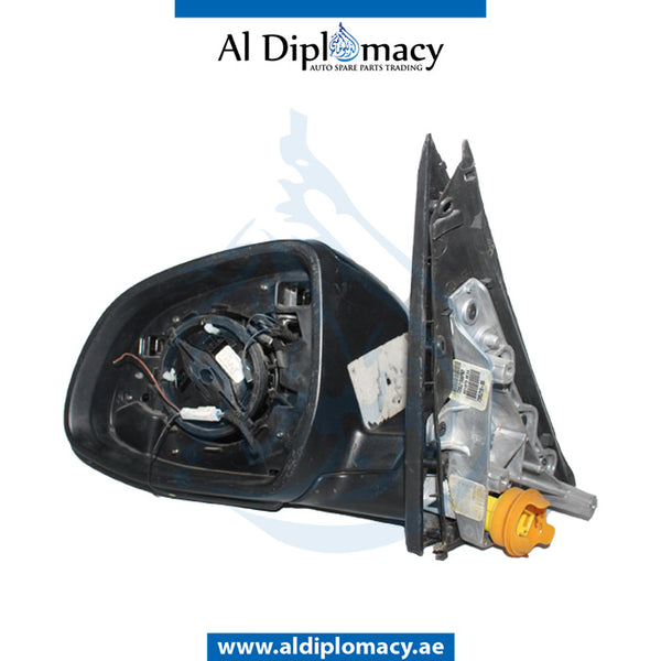 Left Mirror, Brown, COMPLETE for BMW X3 Series F25 (2010-2017) models, Part Number UN-F25MIR-LH-CO-BR