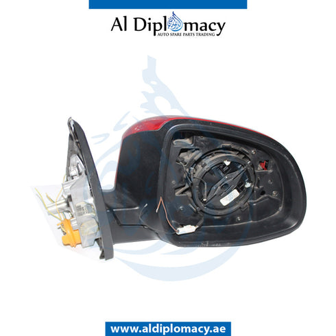 Right Mirror, Red, COMPLETE for BMW X3 Series F25 (2010-2017) models