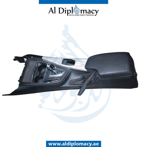 Console, Black, EMPTY for BMW 3 Series F30 (2011-2015) models, Part Number UN-F30CON-EM-BK