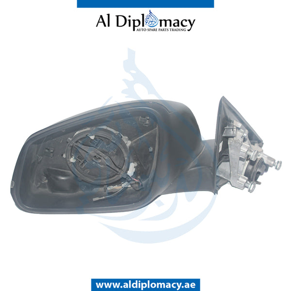 Left Mirror, Blue, COMPLETE for BMW 3 Series F30 (2011-2015) models, Part Number UN-F30MIR-LH-CO-BL