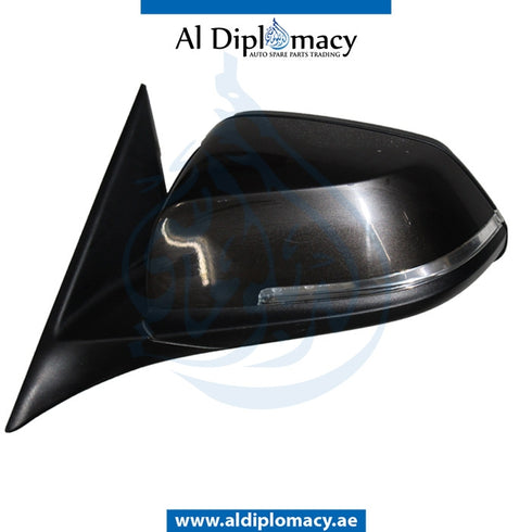 Left Mirror, Brown, COMPLETE for BMW 3 Series F30 (2011-2015) models, Part Number UN-F30MIR-LH-CO-BR