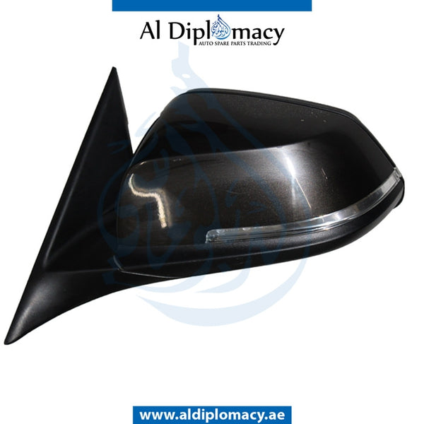 Left Mirror, Brown, COMPLETE for BMW 3 Series F30 (2011-2015) models, Part Number UN-F30MIR-LH-CO-BR