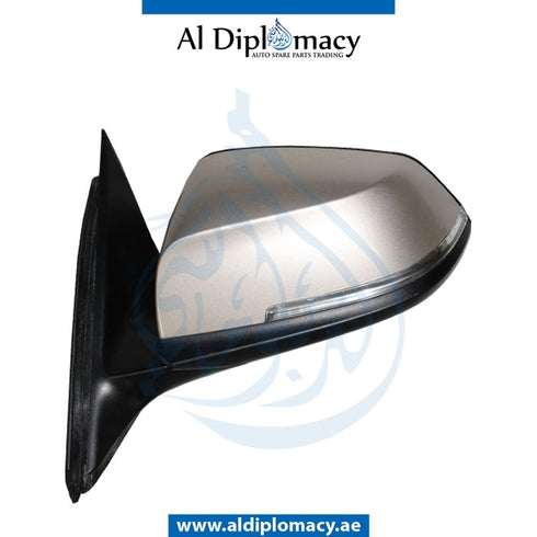 Left Mirror, Gold, COMPLETE for BMW 3 Series F30 (2011-2015) models, Part Number UN-F30MIR-LH-CO-GO
