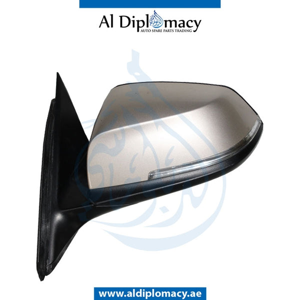 Left Mirror, Gold, COMPLETE for BMW 3 Series F30 (2011-2015) models, Part Number UN-F30MIR-LH-CO-GO