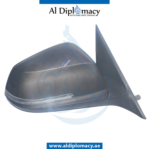 Right Mirror, Brown, COMPLETE for BMW 3 Series F30 (2011-2015) models, Part Number UN-F30MIR-RH+CO-BR