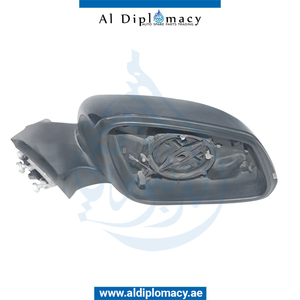 Right Mirror, Blue, COMPLETE for BMW 3 Series F30 (2011-2015) models, Part Number UN-F30MIR-RH-CO-BL