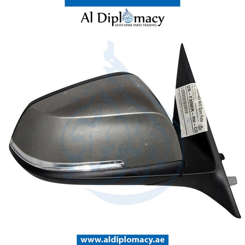 Right Mirror, COMPLETE for BMW 3 Series F30 (2011-2015) models, Part Number UN-F30MIR-RH-CO-G1
