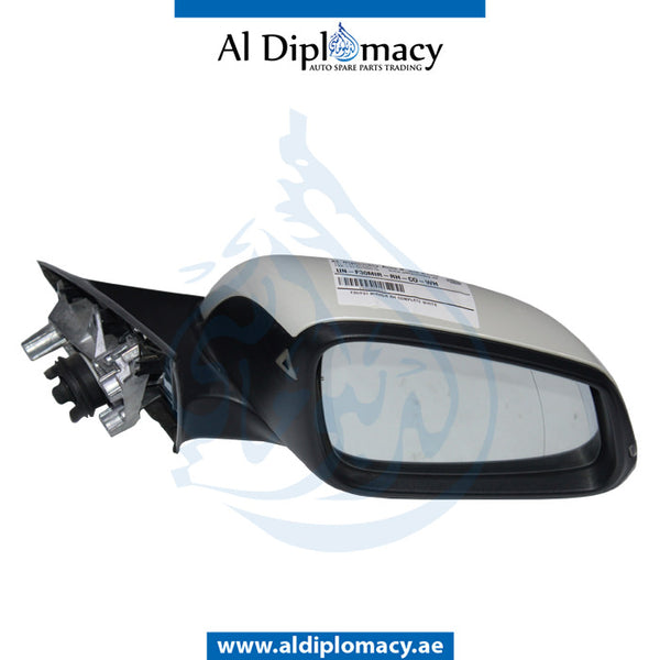 Right Mirror, White, COMPLETE for BMW 3 Series F30 (2011-2015) models, Part Number UN-F30MIR-RH-CO-WH