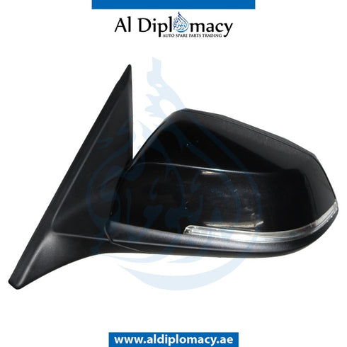 Left Mirror, Black, COMPLETE for BMW 4 Series F32 (2013-2017) models, Part Number UN-F32MIR-LH-CO-BK