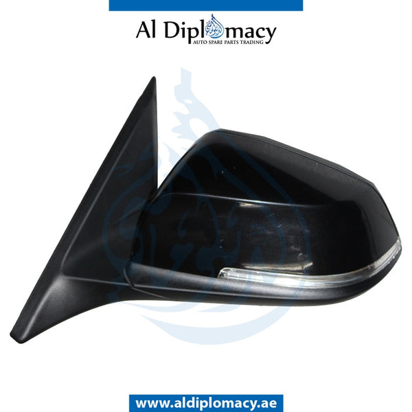 Left Mirror, Black, COMPLETE for BMW 4 Series F32 (2013-2017) models, Part Number UN-F32MIR-LH-CO-BK