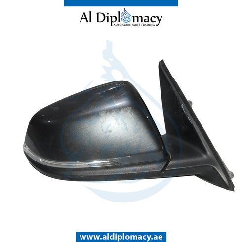Right Mirror, Grey, COMPLETE for BMW X1 Series F48 (2015-2019) models, Part Number UN-F48MIR-R-CO-G1