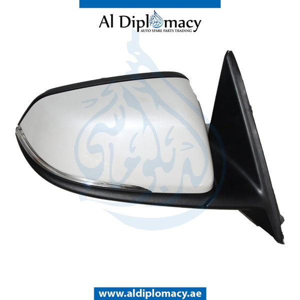 Right Mirror, White, COMPLETE for BMW X1 Series F48 (2015-2019) models, Part Number UN-F48MIR-R-CO-WH