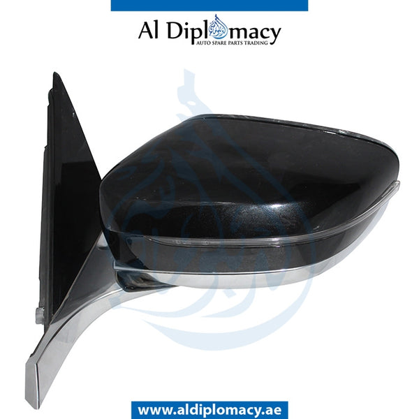 Left Mirror, Black, COMPLETE for BMW 7 Series G11 (2015) models, Part Number UN-G11MIR-LH-CO-BK