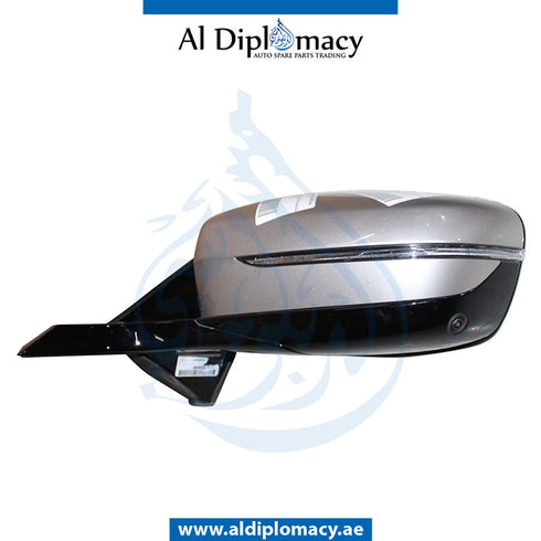 Left Mirror, WITH Camera, Silver, COMPLETE for BMW 7 Series G11 (2015) models
