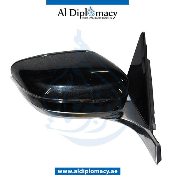 Right Mirror, Black, COMPLETE for BMW 7 Series G12 (2015) models, Part Number UN-G12MIR-RH-CO-BK