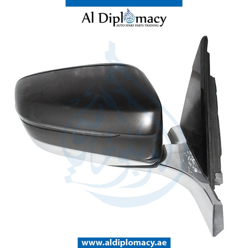 Right Mirror, WITH Camera, BLACK Matt, COMPLETE for BMW 7 Series G12 (2015) models, Part Number UN-G12MIR-RH+CAM-CO-BK MATT