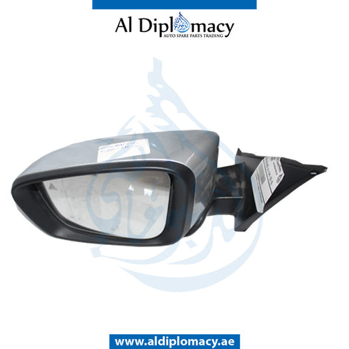 Left Mirror, WITH Camera, Silver, COMPLETE for BMW 3 Series G20 (2018-2022) models, Part Number UN-G20 MIR-LH+CAM-CO-SL