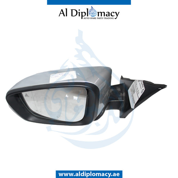 Left Mirror, WITH Camera, Silver, COMPLETE for BMW 3 Series G20 (2018-2022) models, Part Number UN-G20 MIR-LH+CAM-CO-SL