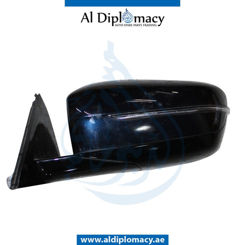 Left Mirror, Blue, COMPLETE for BMW 5 Series G30 (2016-2020) models