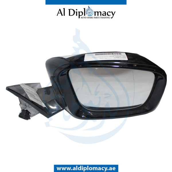 Right Mirror, Black, COMPLETE for BMW 5 Series G30 (2016-2020) models, Part Number UN-G30MIR-RH-CO-BK