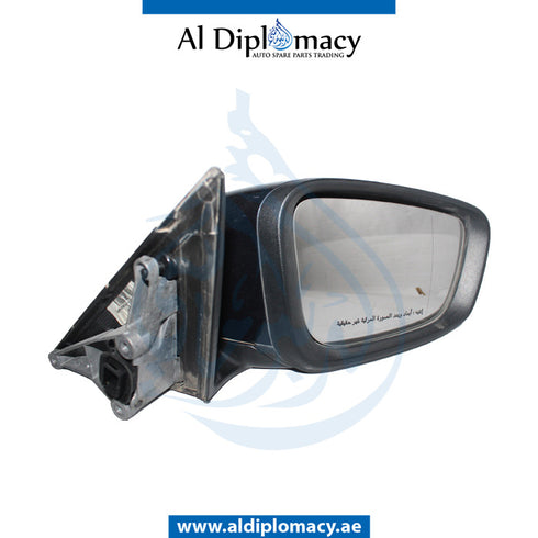 Right Mirror, Blue, COMPLETE for BMW 5 Series G30 (2016-2020) models, Part Number UN-G30MIR-RH+CO-BL