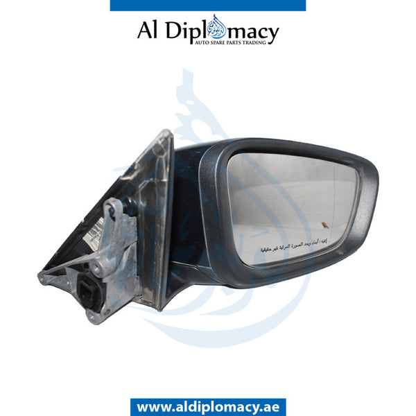 Right Mirror, Blue, COMPLETE for BMW 5 Series G30 (2016-2020) models, Part Number UN-G30MIR-RH+CO-BL