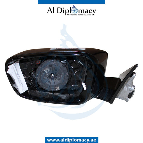 Left Mirror, WITH Camera, COMPLETE for BMW 5 Series G31 (2017-2020) models, Part Number UN-G31MIR-LH+CAM-CO-G2