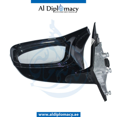 Left Mirror, Black, COMPLETE for BMW 5 Series F90 (2020-2023) models, Part Number UN-M5/F90MIR-LH-CO-BK