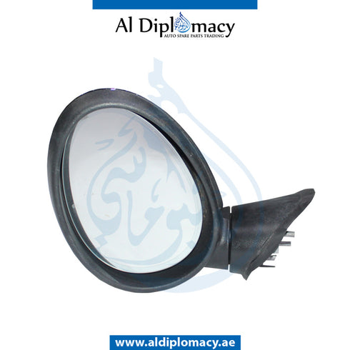 Right Mirror, Black, COMPLETE for Mini Cooper Mini Paceman R60 (2011-2016) models, Part Number UN-MINI/R61MIR-RH-CO-BK