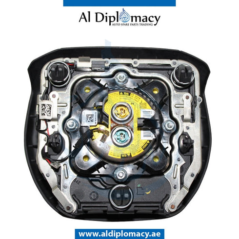 STEERING WHEEL Airbag, BLACK for Land Rover models, Part Number UN-RANGEROVER-VOGUE-ST-AIRBAG-BK