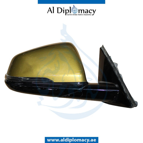 Right Mirror, Gold, COMPLETE for BMW X2 Series F39 (2017-2023) models, Part Number UN-X2/F39MIR-RH-CO-GO