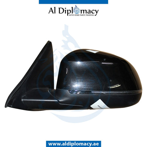 Left Mirror, Black, COMPLETE for BMW X3 Series G01 (2017-2021) models, Part Number UN-X3/G01MIR-LH-CO-BK