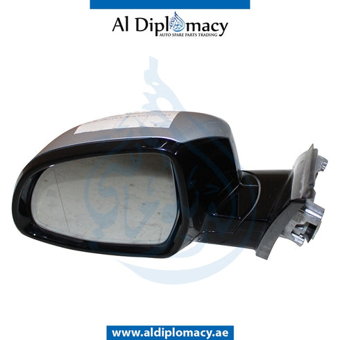 Left Mirror, WITH Camera, Silver, COMPLETE for BMW X4 Series G02 (2018-2021) models, Part Number UN-X4/G02MIR-LH+CAM-CO-SL