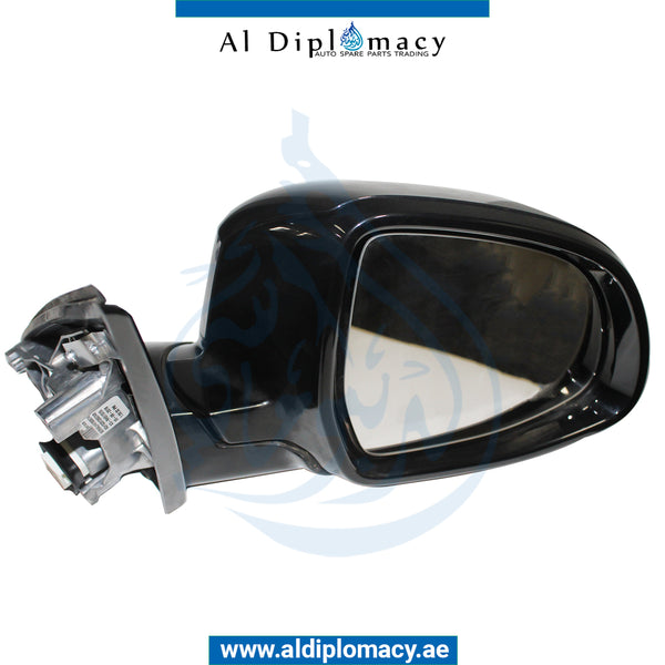 Right Mirror, WITH Camera, Blue, COMPLETE for BMW X4 Series G02 (2018-2021) models, Part Number UN-X4/G02MIR-RH-CAM-CO-BL