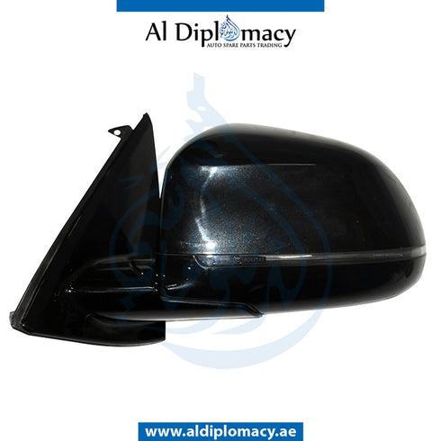 Left Mirror, Black, COMPLETE for BMW X5 Series F15 (2013-2018) models, Part Number UN-X5/F15MIR-LH-CO-BK