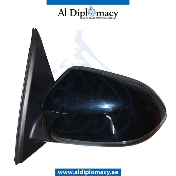 Left Mirror, Blue, COMPLETE for BMW X5 Series F15 (2013-2018) models, Part Number UN-X5/F15MIR-LH-CO-BL