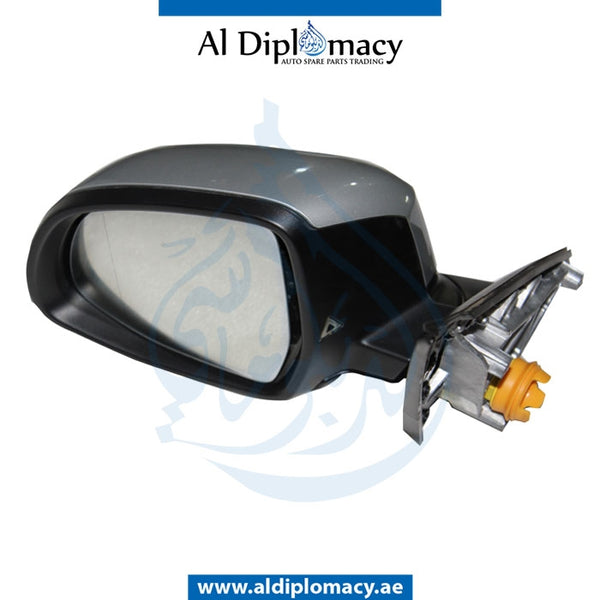 Left Mirror, Silver, COMPLETE for BMW X5 Series F15 (2013-2018) models, Part Number UN-X5/F15MIR-LH-CO-SL
